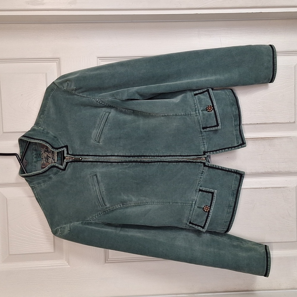 Indigo Palms corduroy green jacket Women M